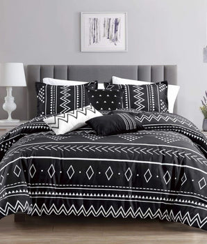 Bohemian Southwestern Aztec Navajo Comforter - 6 Piece Set - Linen Mart Cozy Down Comforters, Quilts, Sheets,Pillows & Weighted Blankets