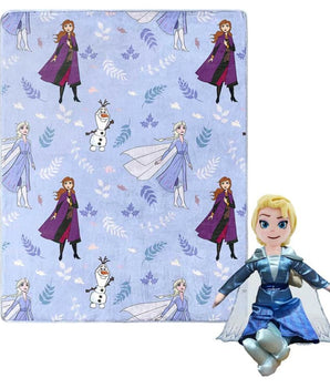 Frozen Anna Elsa & Olaf Pillow Hugger & Throw - Kids