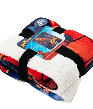 Spider-Man Sherpa Throw Blanket - Kids Blankets
