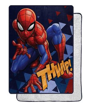 Spider-Man Sherpa Throw Blanket - Kids Blankets