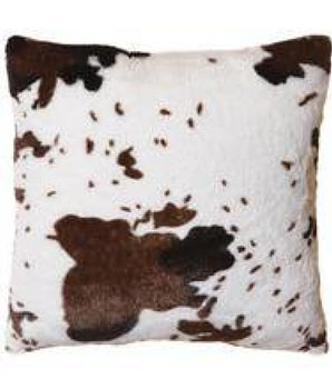 Cowhide Faux Fur Pillow - Linen Mart Cozy Down Comforters, Quilts, Sheets,Pillows & Weighted Blankets