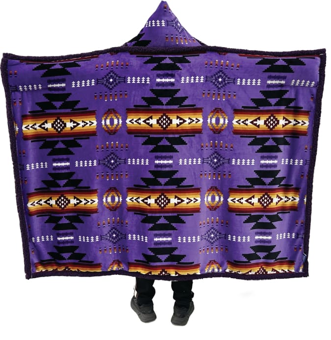 Aztec Hooded Blanket - Apparel