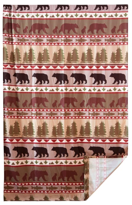 Bear Stripe Curtain Panels - Curtains Drapes & Valances