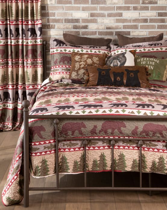 Bear Stripe Quilt Set - Quilts Bedspreads & Coverlets