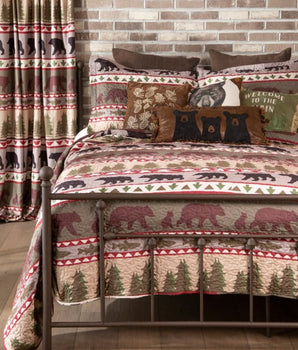 Bear Stripe Quilt Set - Quilts Bedspreads & Coverlets