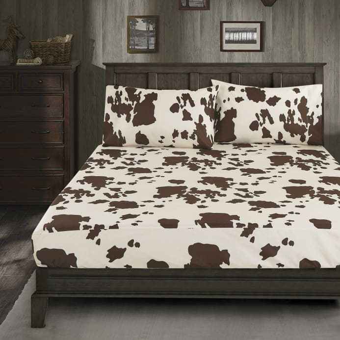Cowhide Bed Sheets - Cal King Bedsheets