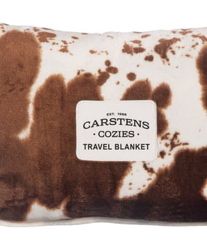 Cozies Travel Blanket - Cowhide - Throw Blanket