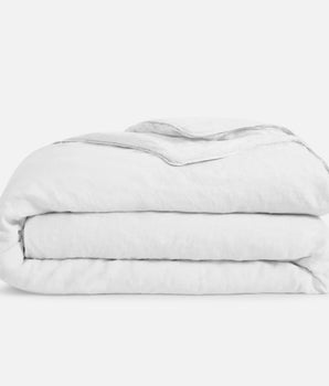 Linen Duvet Cover - Twin/Twin XL / White Bedding