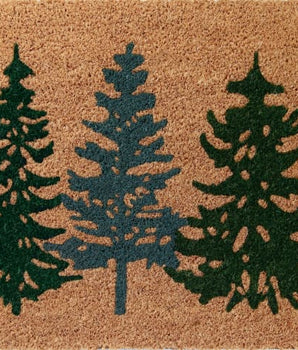 Pine Tree Coir Door Mat - Area Rug