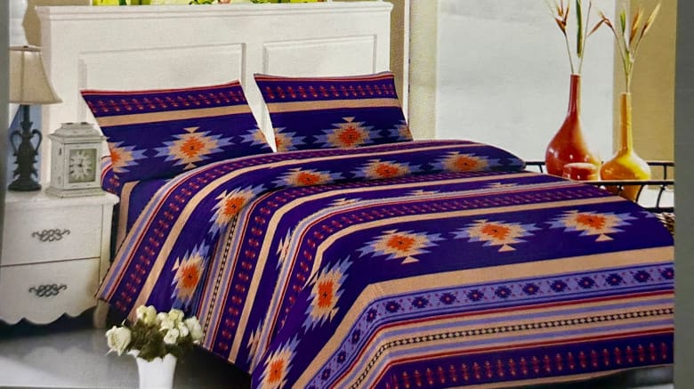 Southwestern Aztec Bed Sheets - Queen / Purple - Bedsheets