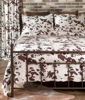 Wrangler Cowhide Quilt Set - Quilts Bedspreads & Coverlets