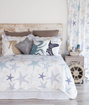 Starfish Reef Quilt Set - Quilts Bedspreads & Coverlets