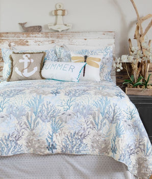 Summer Reef Coastal Quilt Set - Quilts Bedspreads &
