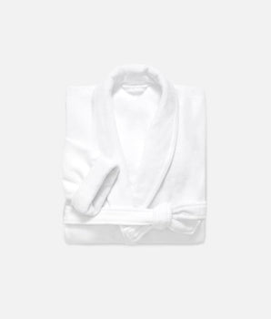 The Wrap Terry Robe - L / White Bath Towels & Washcloths