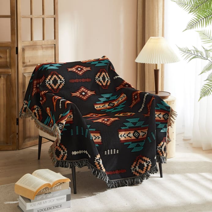 Woven Aztec Throw - Blanket