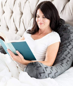 Back Support Home Comfort Bamboo Z Lounge Pillow - Linen Mart Cozy Down Comforters, Quilts, Sheets,Pillows & Weighted Blankets