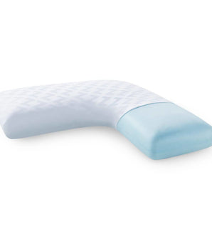 Cozy Side Sleeping Cooling Tencel Gel L-Shape Cuddle Pillow - Linen Mart Cozy Down Comforters, Quilts, Sheets,Pillows & Weighted Blankets