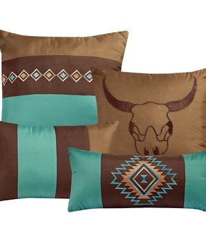 Rustic Turquoise Southwest Comforter Set - Comforters & Sets