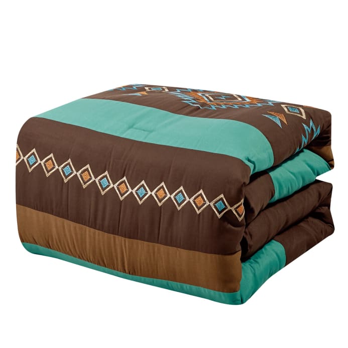 Rustic Turquoise Southwest Comforter Set - Comforters & Sets