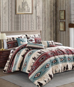 Southwest Cowboy Aztec Comforter Set - Comforters & Sets