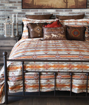 Wrangler Amarillo Sunset Southwestern Quilt Set - Quilts 